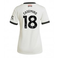 Fotballdrakt Dame Manchester United Casemiro #18 Tredjedrakt 2024-25 Kortermet